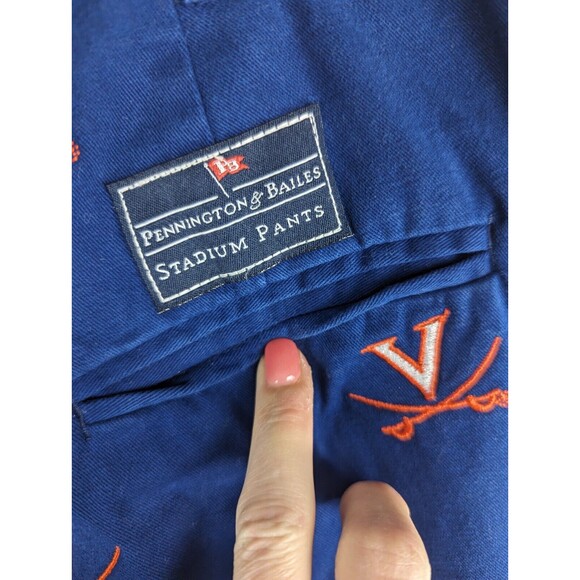 Pennington and Bailes UVA Virginia Cavaliers Mascot Stadium Pants Size 30 NCAA - Picture 10 of 13